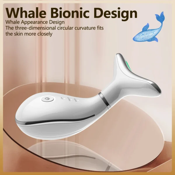 EMS Neck & Face Lifting Machine Skin Tightening Massager 3 Color LED Photon Facial Wrinkle Remover Newest Neck Beauty Device - Image 3